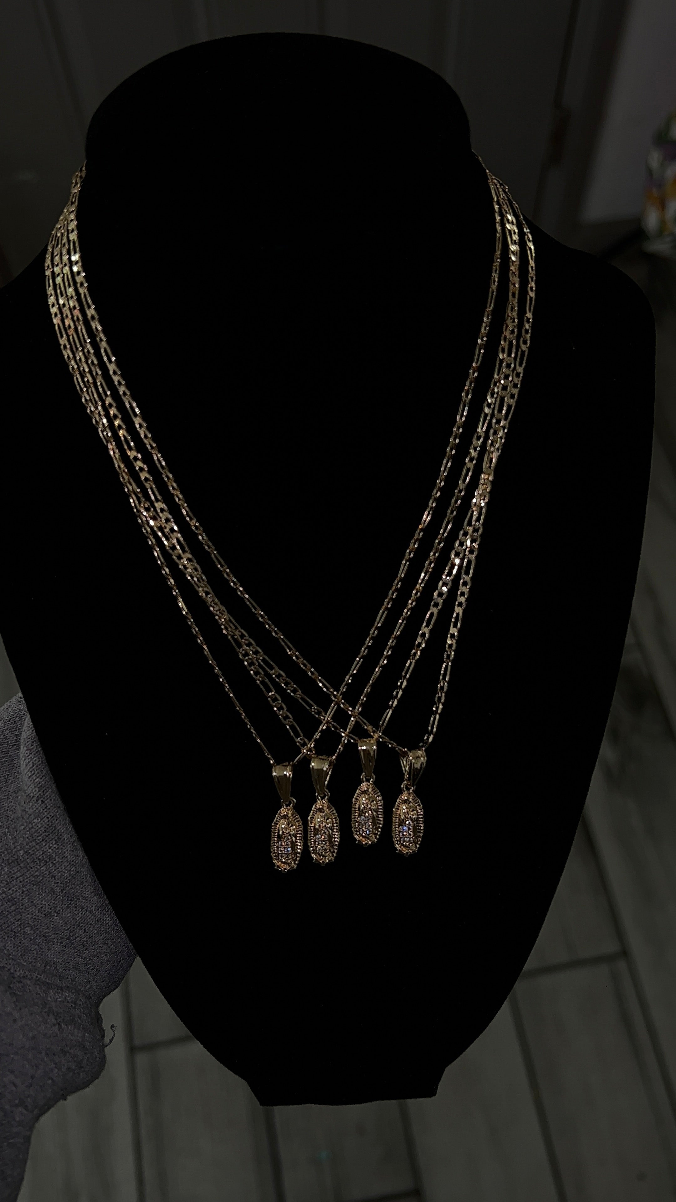 Small Virgin Mary Necklace